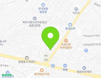 경기도 파주시 법원읍 술이홀로 881 (새마을금고) 지도