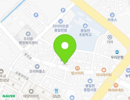 경기도 파주시 조리읍 봉천로 48 (행운복권판매점) 지도