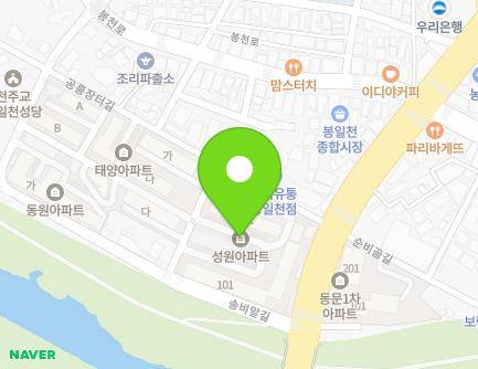 경기도 파주시 조리읍 송비말길 22 (성원아파트) 지도