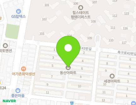 경기도 평택시 특구로27번길 46 (서정동, 동산아파트) 지도