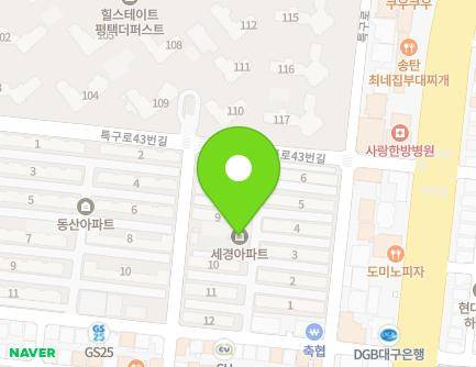 경기도 평택시 특구로27번길 16 (서정동, 세경아파트) 지도