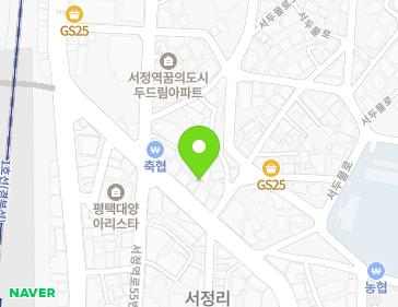 경기도 평택시 서정역로 52-1 (서정동) 지도