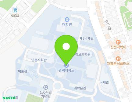 경기도 평택시 서동대로 3825 (용이동, 평택대학교) 지도