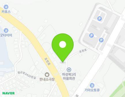 경기도 포천시 군내면 포천로 1514-11 지도