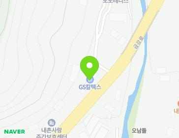 경기도 포천시 내촌면 금강로 2383 지도