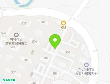경기도 하남시 감일순환로 95 (감일동, 감일스윗시티8단지) 지도