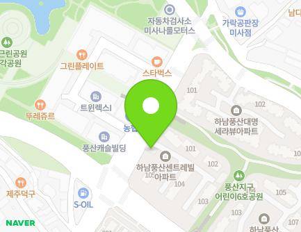 경기도 하남시 덕풍동로 110-1 (덕풍동, 하남풍산센트레빌아파트) 지도