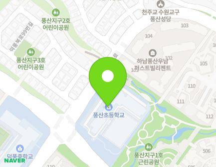 경기도 하남시 덕풍북로 100 (덕풍동, 풍산초등학교) 지도