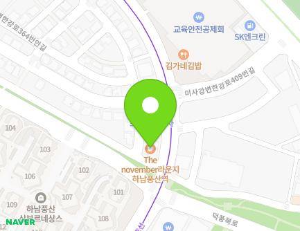 경기도 하남시 미사강변한강로 420 (덕풍동, 미사엣지) 지도