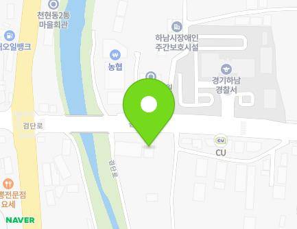 경기도 하남시 검단로 16 (천현동) 지도
