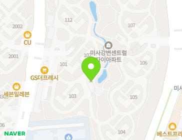 경기도 하남시 미사강변대로 95-3 (풍산동, 미사강변센트럴자이) 지도