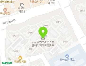 경기도 하남시 미사강변동로 47 (풍산동, 미사강변브라운스톤엔에이치에프) 지도