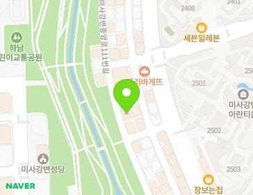 경기도 하남시 미사강변중앙로111번길 40 (풍산동) 지도
