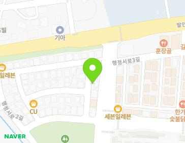 경기도 화성시 향남읍 행정서로2길 2-14 지도