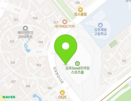 경기도 김포시 김포한강11로 218 (운양동) 지도