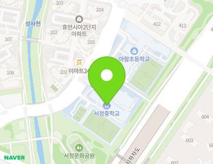 경기도 고양시 덕양구 서정마을로 22 (행신동, 서정중학교) 지도