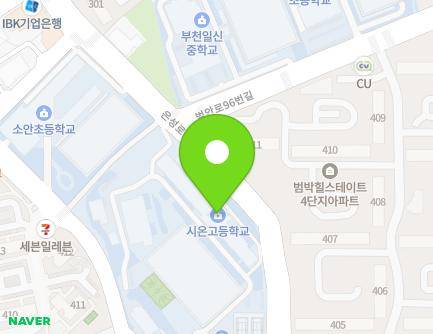 경기도 부천시 소사구 은성로 172-20 (범박동, 시온고등학교) 지도