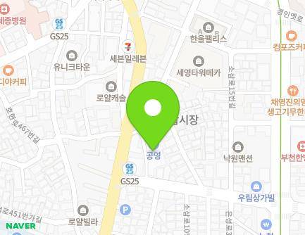 경기도 부천시 소사구 소삼로 5 (소사본동, 소사종합시장공영주차장) 지도