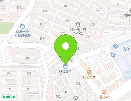 경기도 부천시 소사구 은성로 110 (소사본동, 주공아파트) 지도