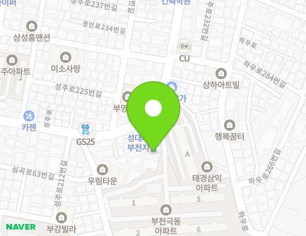 경기도 부천시 소사구 성주로 224-1 (심곡본동, 휴먼렉스빌리지) 지도