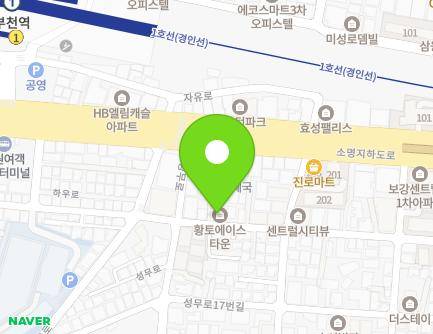 경기도 부천시 소사구 성무로9번길 7 (심곡본동, 황토에이스타운) 지도