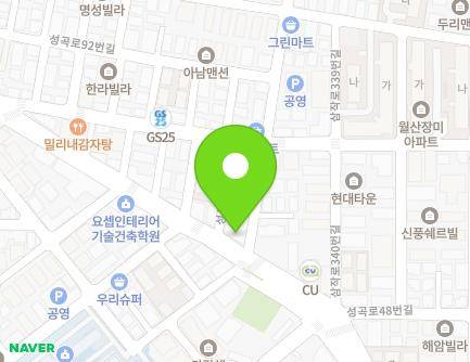 경기도 부천시 오정구 성곡로 58-3 (여월동) 지도