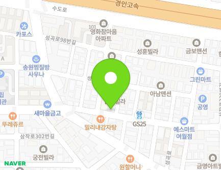 경기도 부천시 오정구 삼작로 319 (여월동) 지도