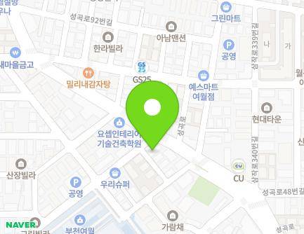 경기도 부천시 오정구 성곡로 63 (여월동, 세상의중심가온어린이집) 지도