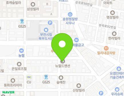 경기도 부천시 오정구 삼작로302번길 9-4 (여월동, 뉴월드빌라) 지도