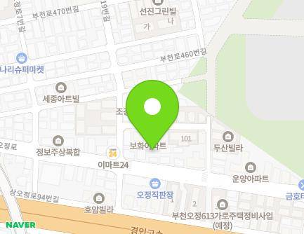 경기도 부천시 오정구 상오정로 23-1 (오정동, 한성빌라) 지도