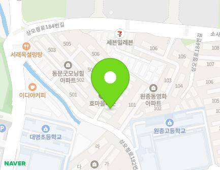 경기도 부천시 오정구 상오정로182번길 43-10 (원종동, 효마을타운) 지도