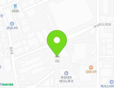 경기도 부천시 원미구 도약로 261 (도당동, 부천대우테크노파크) 지도