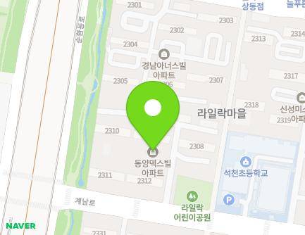 경기도 부천시 원미구 계남로 19 (상동, 라일락마을) 지도