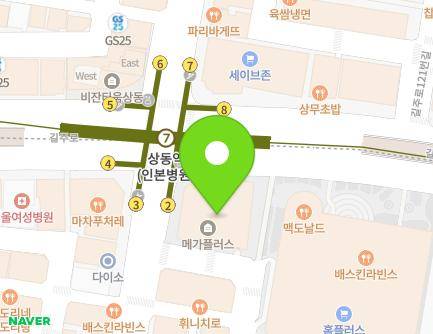 경기도 부천시 원미구 상동로 90 (상동, 메가플러스) 지도