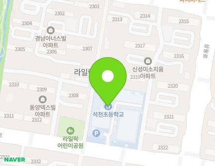 경기도 부천시 원미구 계남로 29 (상동, 석천초등학교) 지도