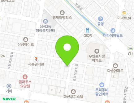 경기도 부천시 원미구 부일로517번길 21 (심곡동) 지도