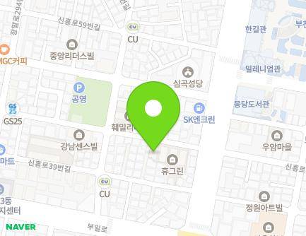 경기도 부천시 원미구 신흥로45번길 15 (심곡동, 휴그린) 지도