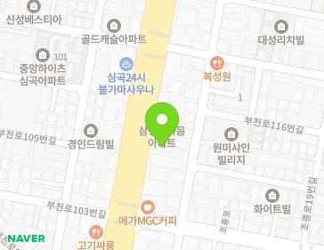 경기도 부천시 원미구 부천로 112 (원미동, 원앙빌리지) 지도