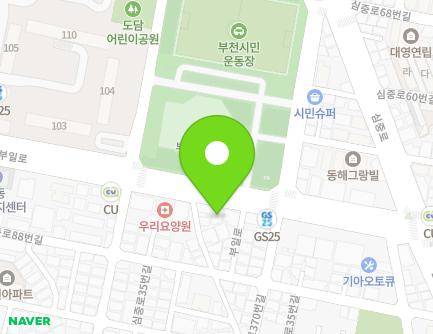 경기도 부천시 원미구 부일로 364-1 (중동, 공동주택(도시형생활주택_원룸형)) 지도