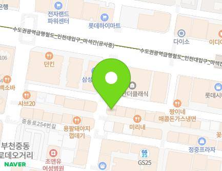 경기도 부천시 원미구 중동로262번길 38 (중동, 화이트몰) 지도