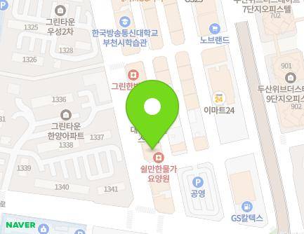 경기도 부천시 원미구 부흥로307번길 23 (중동) 지도