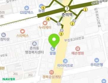경기도 부천시 원미구 부천로 207 (춘의동, 이화주유소) 지도