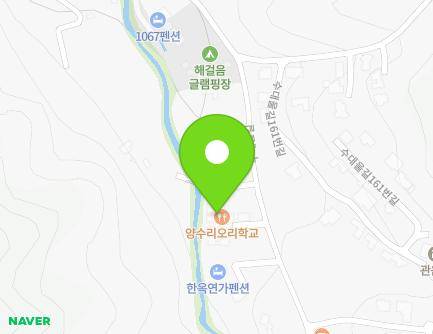 경기도 양평군 서종면 수대울길 176 (오리학교) 지도