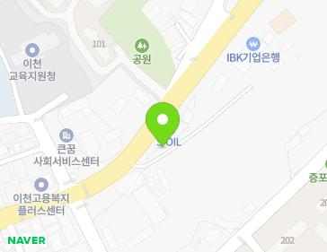 경기도 이천시 이섭대천로 1324 (증포동) 지도