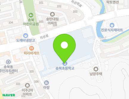 경기도 평택시 지산로 90 (지산동, 송북초등학교) 지도