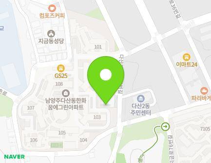 경기도 남양주시 다산지금로16번길 68 (다산동) 지도