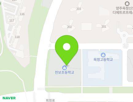 경기도 양주시 옥정로7길 65 (옥정동, 천보초등학교) 지도