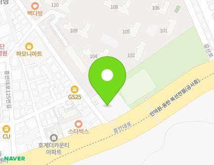 경기도 안양시 동안구 흥안대로 147 (호계동, 호계1동행정복지센터) 지도