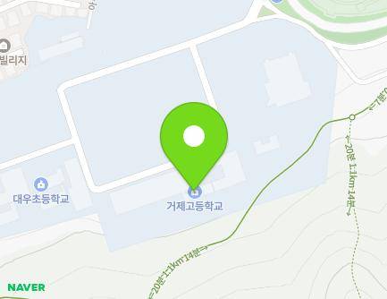 경상남도 거제시 아주로3길 61 (아주동, 거제중고등학교) 지도