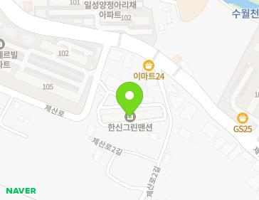 경상남도 거제시 제산로 28-5 (양정동, 한신그린맨션) 지도